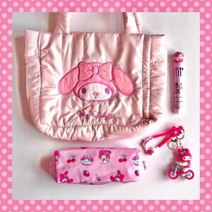 💗My Melody Adorable 4-Piece Tote Bag Bundle!